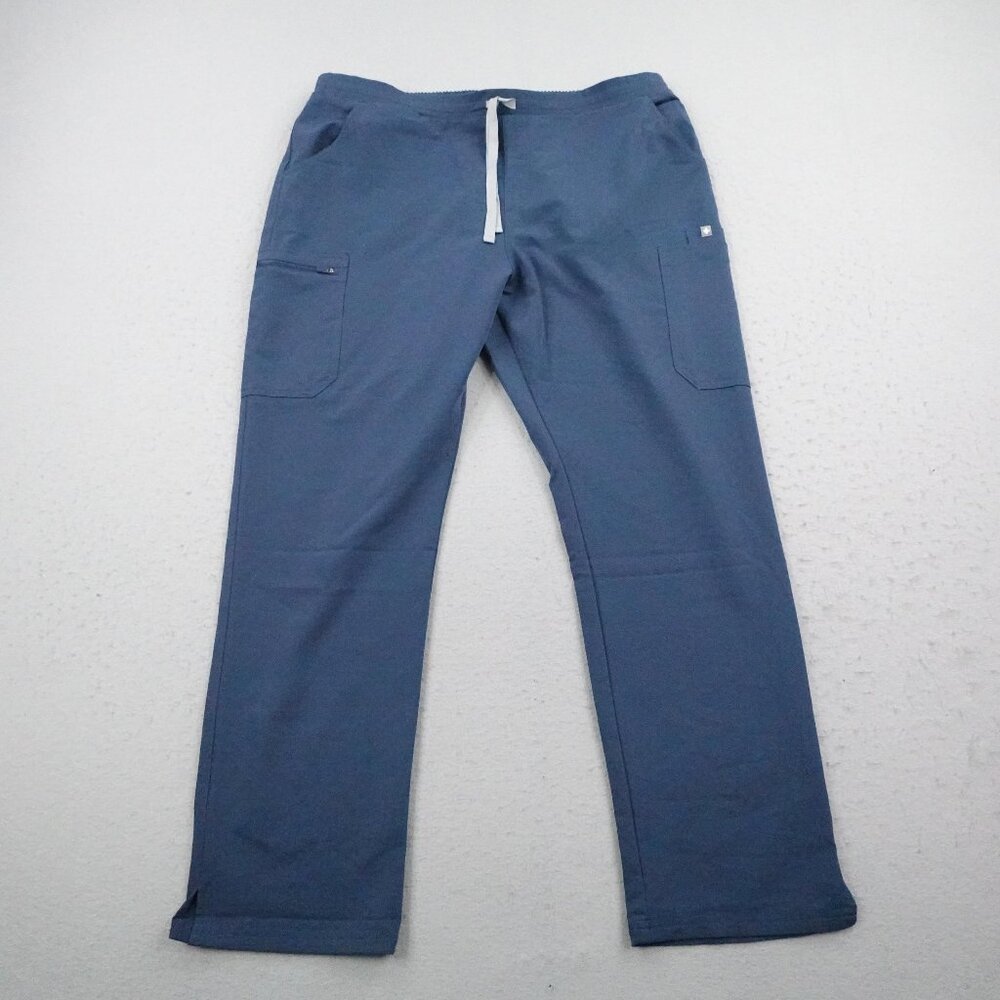 FIGS Pants Womens XL Blue Yola Skinny Cargo Scrub Botoms Medical Nurse NEW NWT